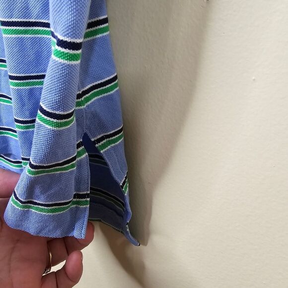 Polo golf pima cotton stripe polo size L - Picture 2 of 8